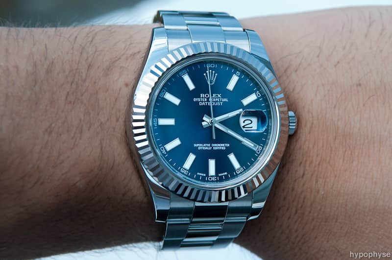 Rolex Datejust II reference 116334 on a bracelet