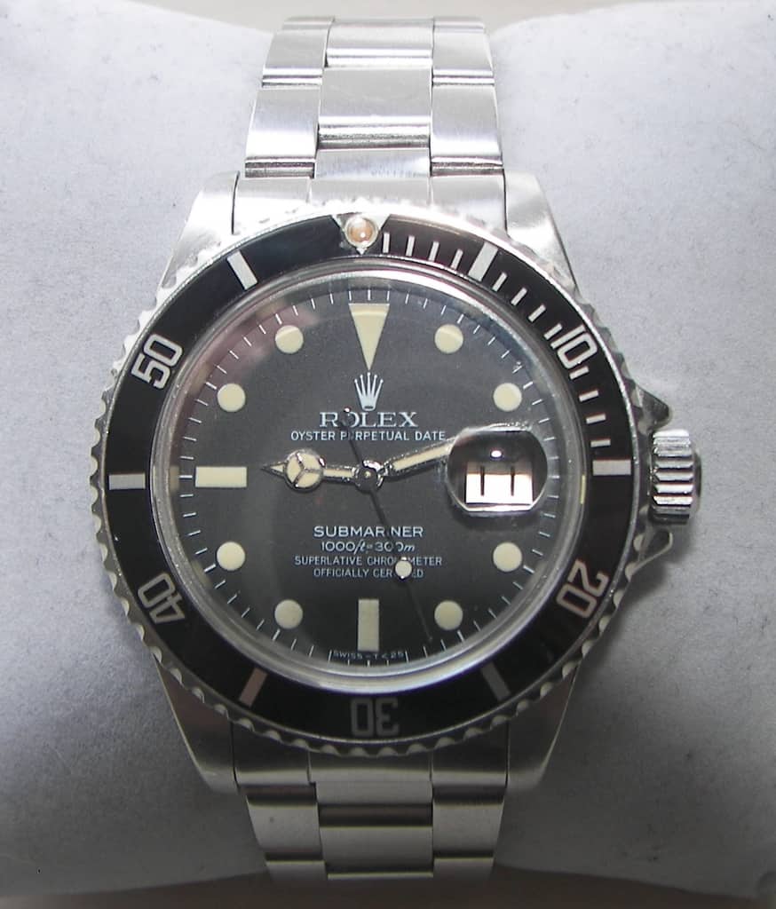 A Rolex Submariner dive watch
