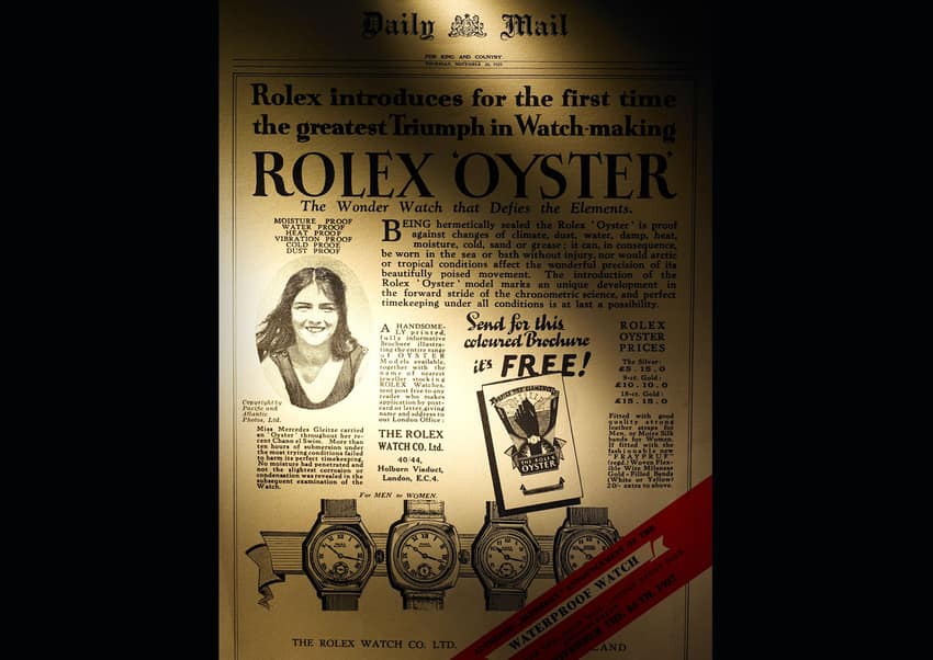 The original Rolex ambassador, endurance swimmer Mercedes Gleitze