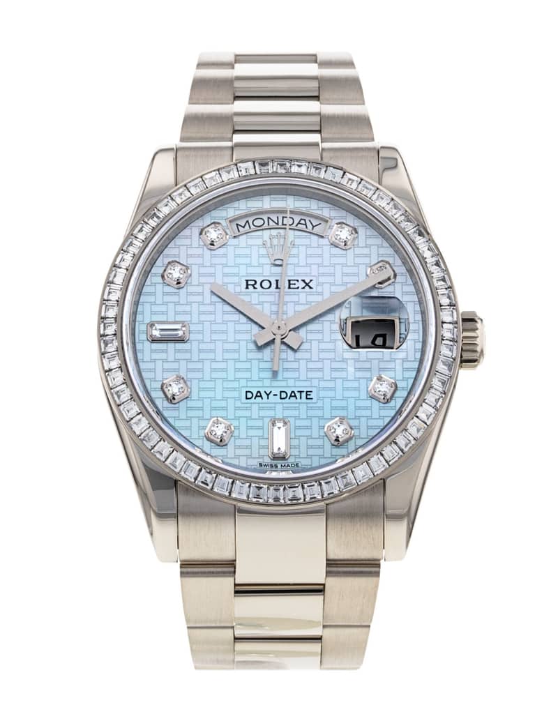 Rolex Day-Date 118399 BR, Mother-of-Pearl dial, 36mm White Gold