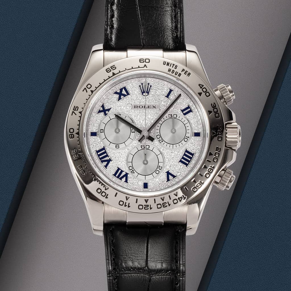 Rolex Cosmograph Daytona 116519, White dial, 40mm White Gold