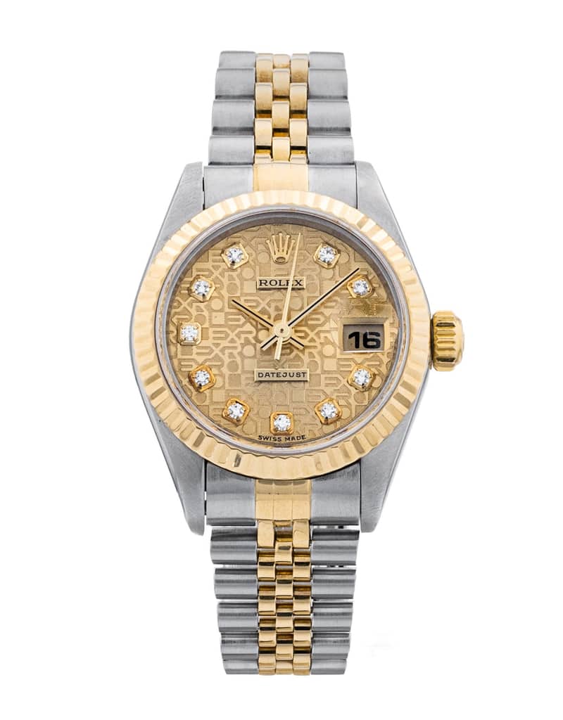 Rolex Lady-Datejust 79173, Champagne dial, 31mm Steel & Yellow Gold