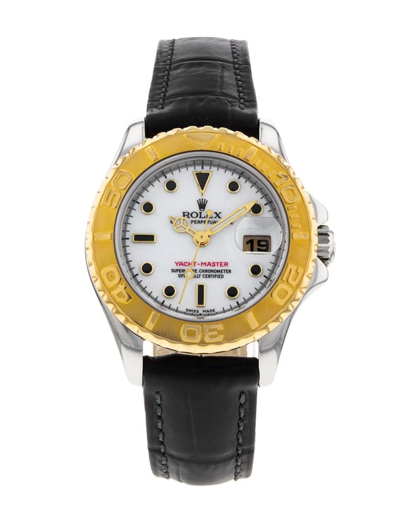Rolex Yacht-Master 169623, White dial, 29mm Steel & Yellow Gold
