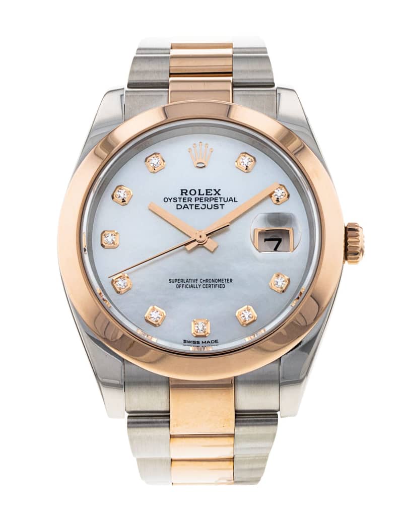 Rolex Datejust 126301, Mother-of-Pearl dial, 41mm Steel & Everose Gold