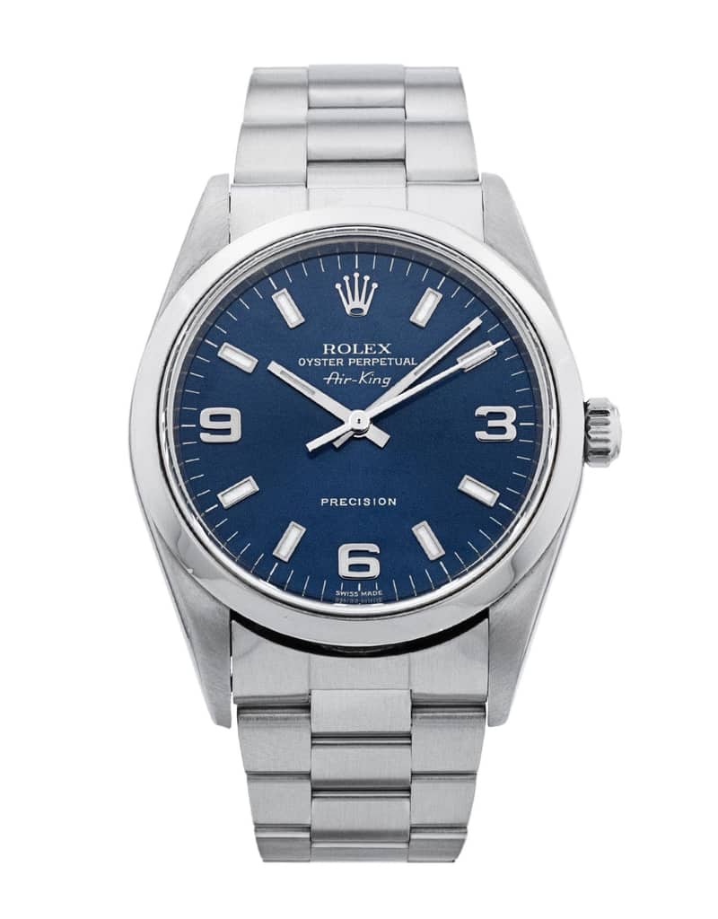 Rolex Air-King 14000M, Blue dial, 34mm Oystersteel