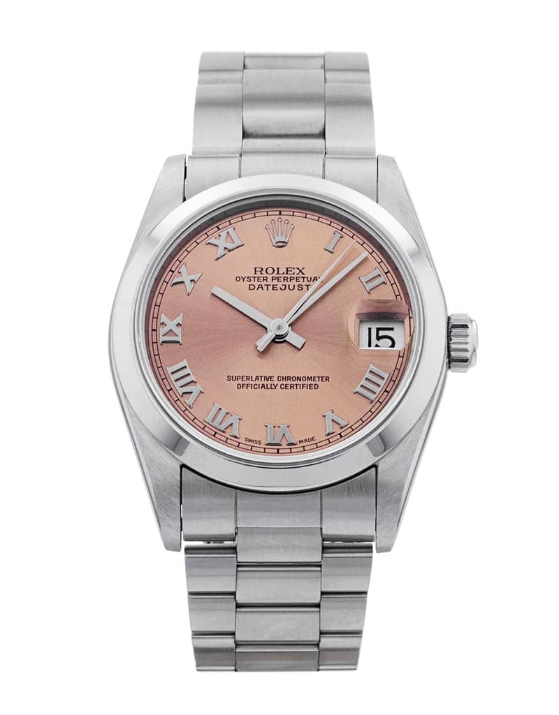 Rolex Datejust 68240, Pink dial, 31mm Oystersteel