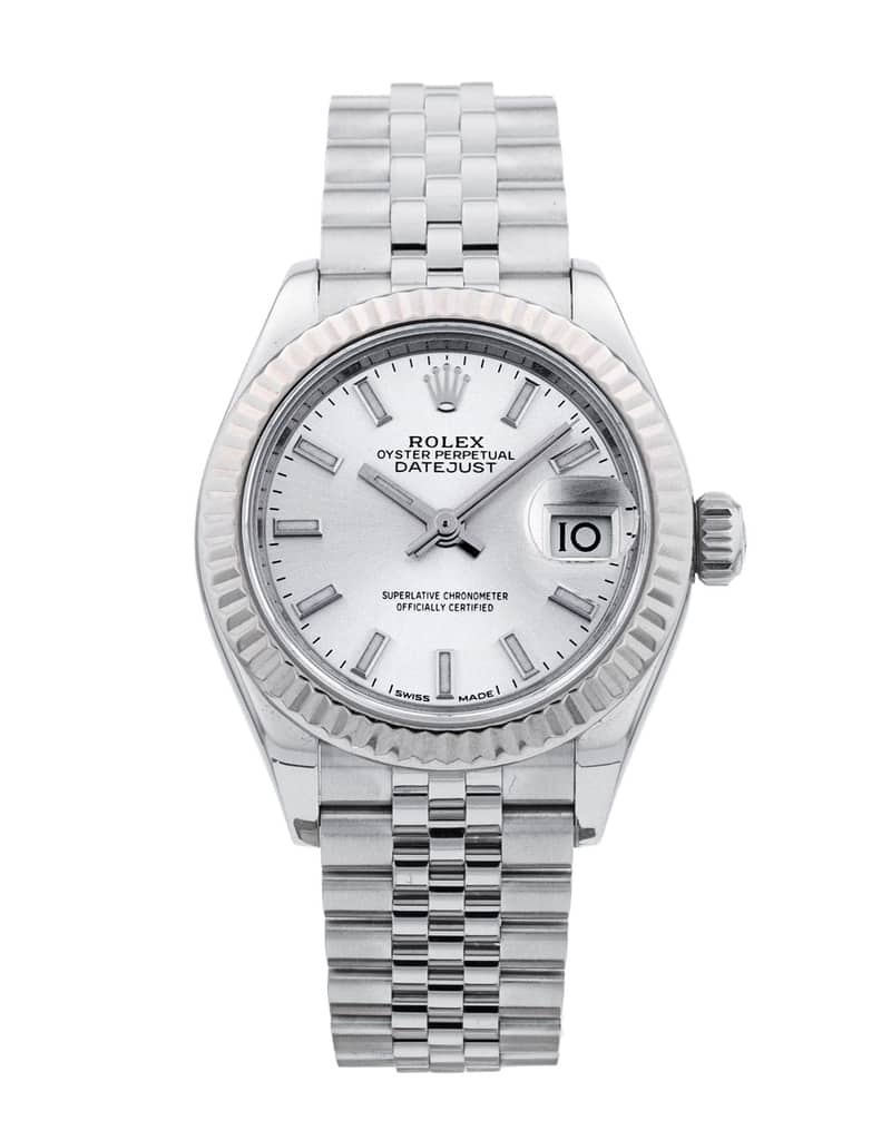Rolex Lady-Datejust 279174, Silver dial, 28mm Steel & White Gold