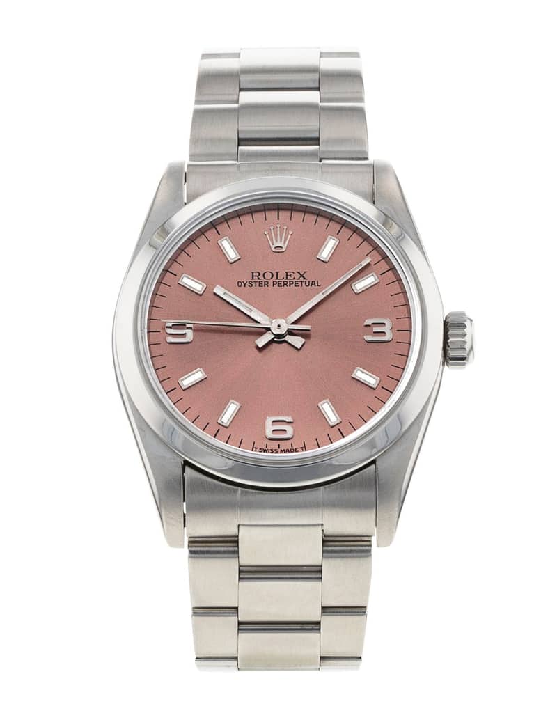 Rolex Oyster Perpetual 31 67480, Pink dial, 31mm Oystersteel