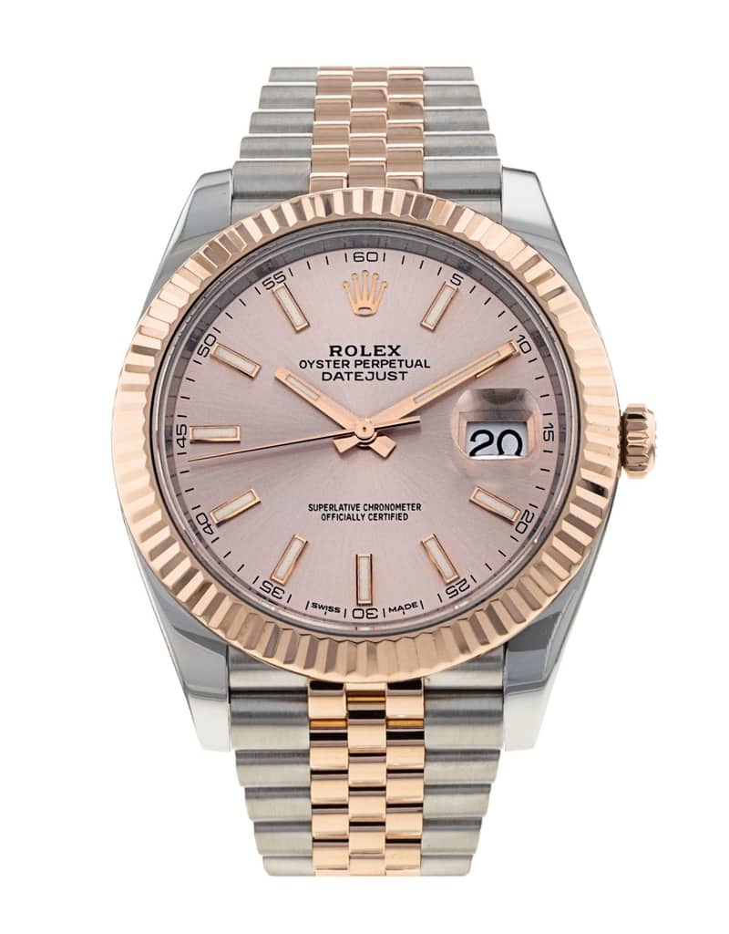 Rolex Datejust 126331, Silver dial, 41mm Steel & Everose Gold