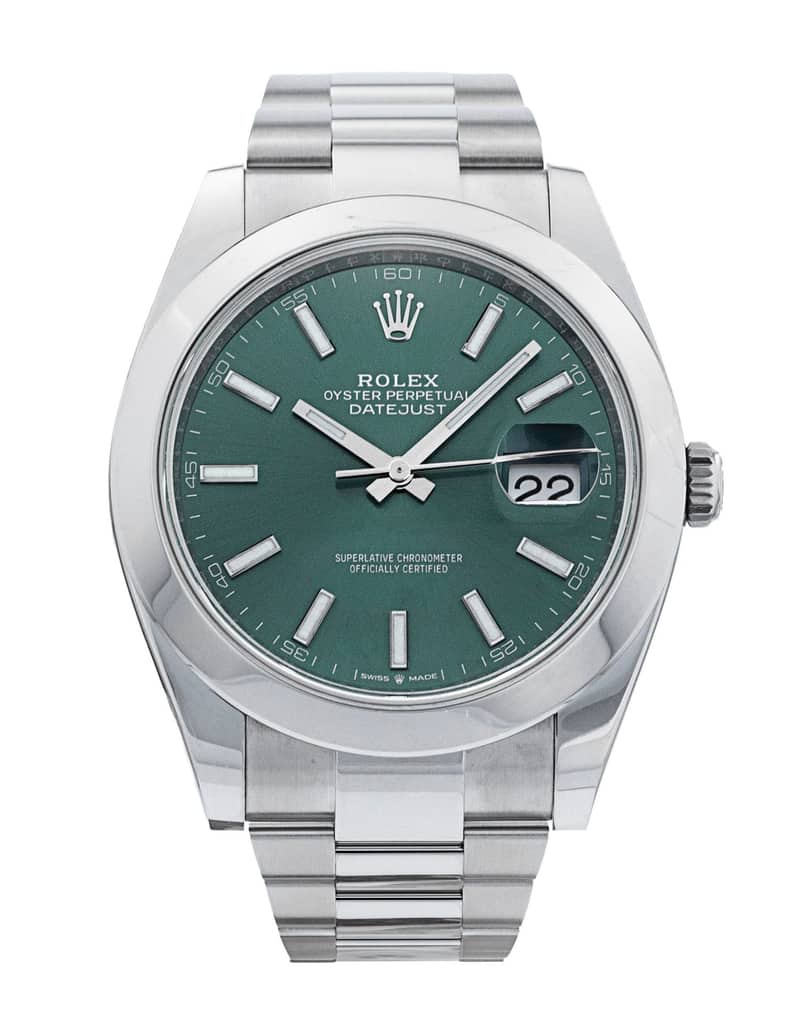 Rolex Datejust 126300, Green dial, 41mm Oystersteel