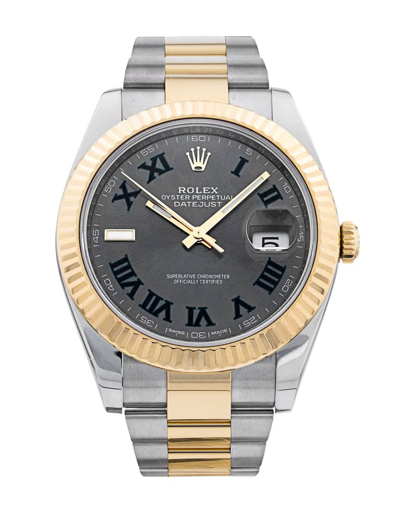 Rolex Datejust 126333, Slate dial, 41mm Steel & Yellow Gold