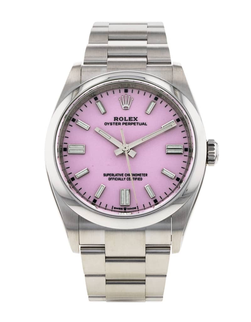 Rolex Oyster Perpetual 126000, Pink dial, 36mm Oystersteel