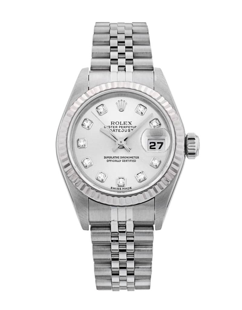 Rolex Lady-Datejust 79174, White dial, 26mm Steel & White Gold