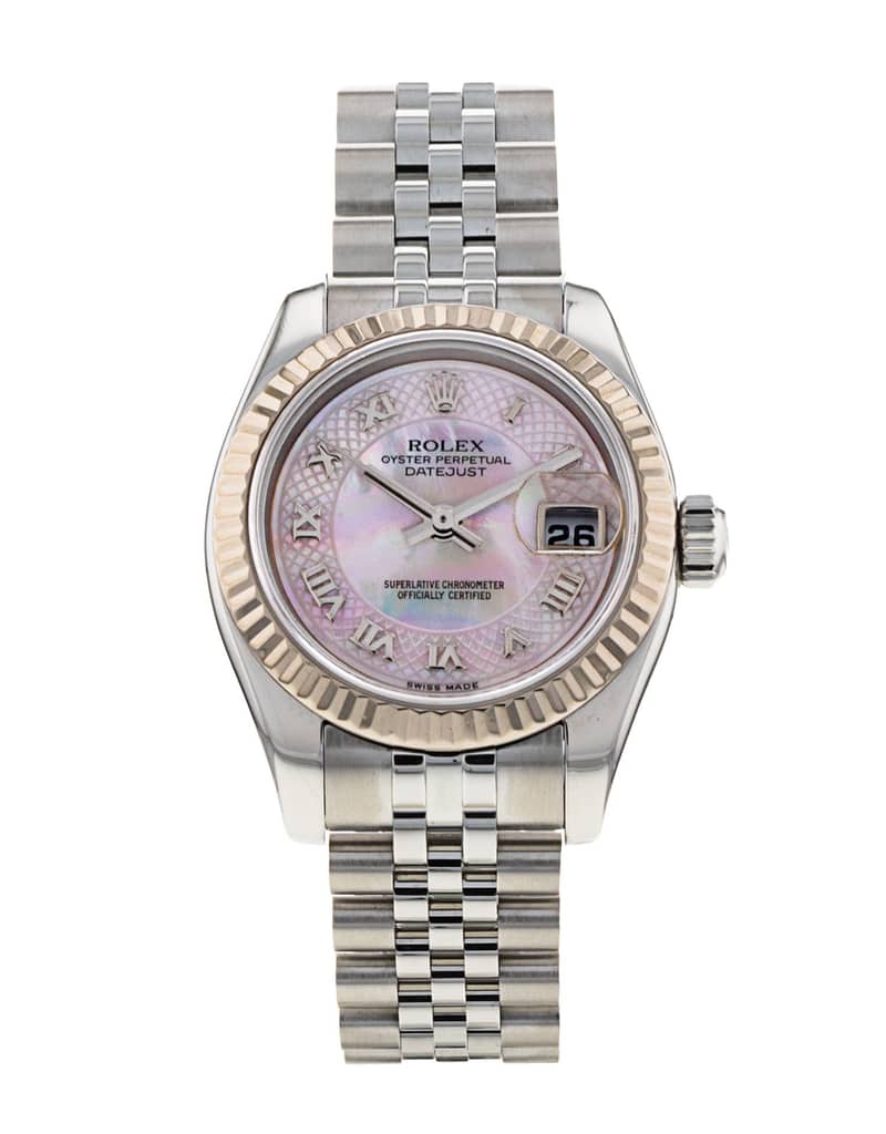 Rolex Lady-Datejust 179174, Mother-of-Pearl dial, 26mm Steel & White Gold