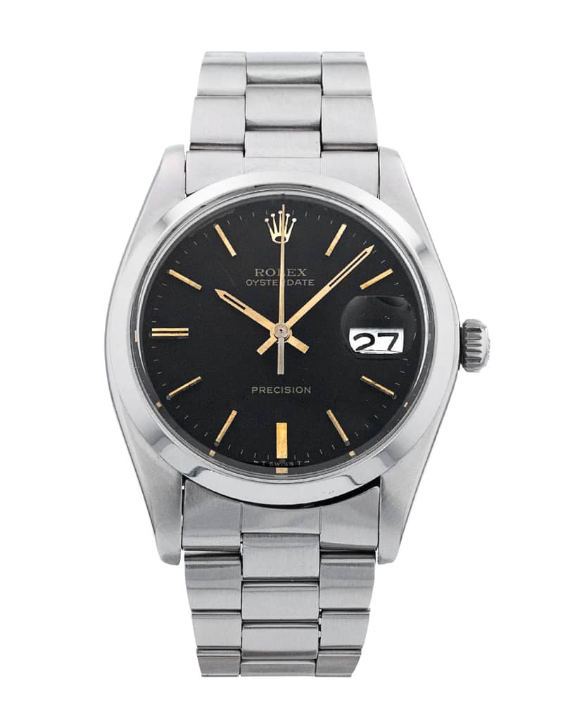Rolex Oysterdate Precision 34 6694, Black dial, 34mm Oystersteel