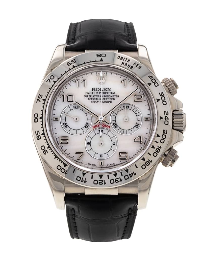 Rolex Cosmograph Daytona 16519, White dial, 40mm White Gold