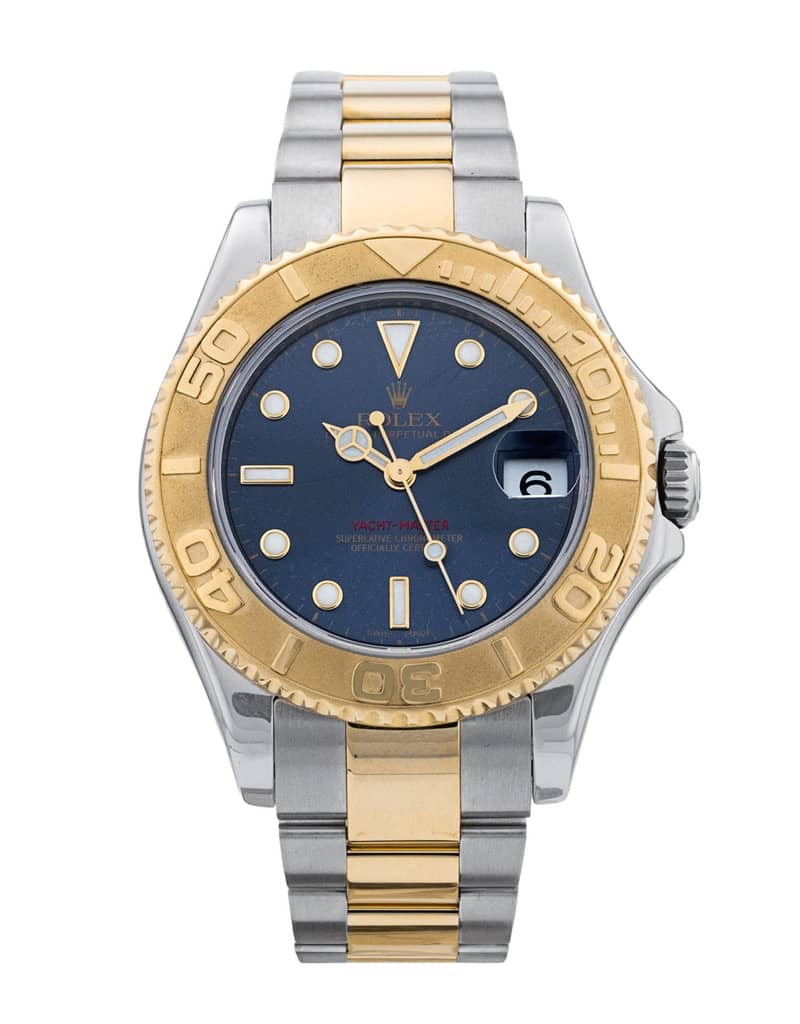 Rolex Yacht-Master 168623, Blue dial, 35mm Steel & Yellow Gold
