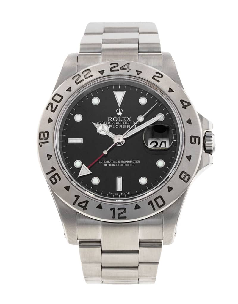 Rolex Explorer II 16570, Black dial, 40mm Oystersteel
