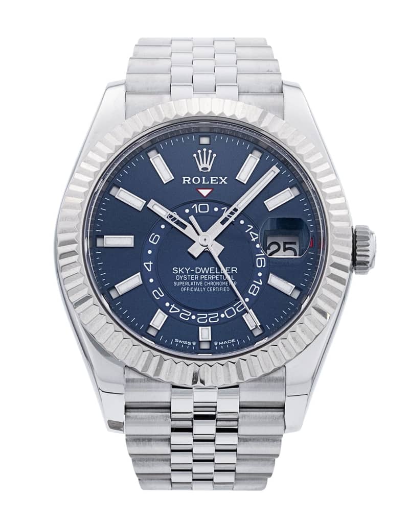 Rolex Sky-Dweller 336934, Blue dial, 42mm Steel & White Gold
