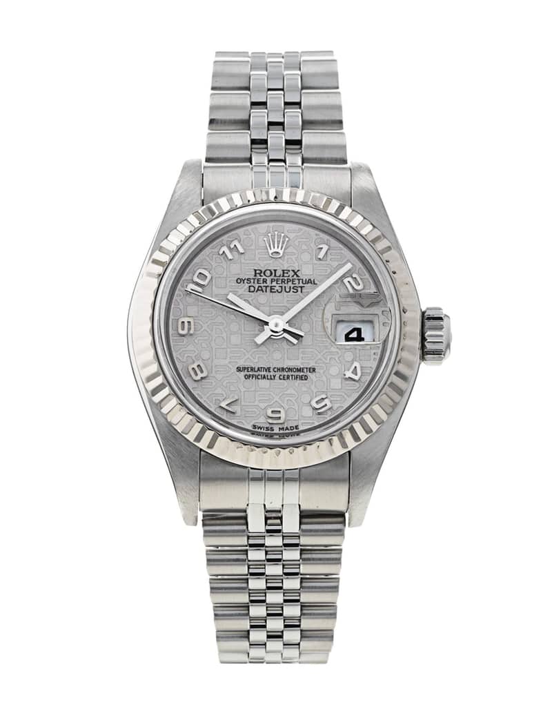 Rolex Lady-Datejust 79174, Silver dial, 26mm Steel & White Gold