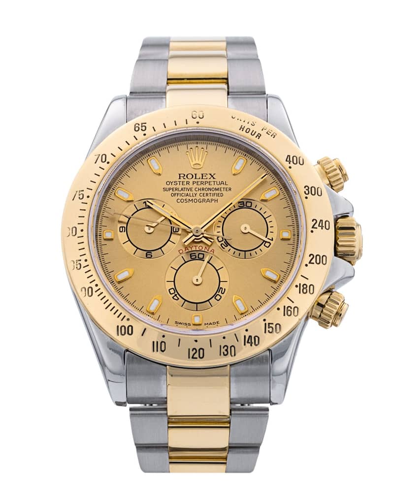 Rolex Cosmograph Daytona 116523, Champagne dial, 40mm Steel & Yellow Gold