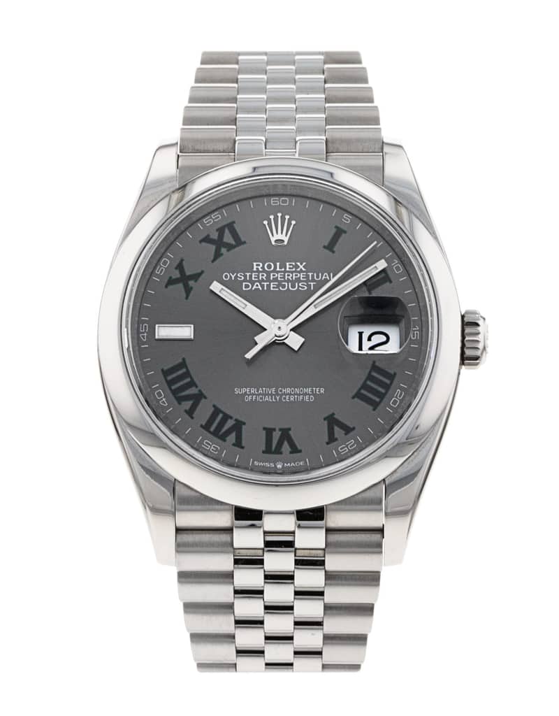 Rolex Datejust 126200, Slate dial, 36mm Oystersteel