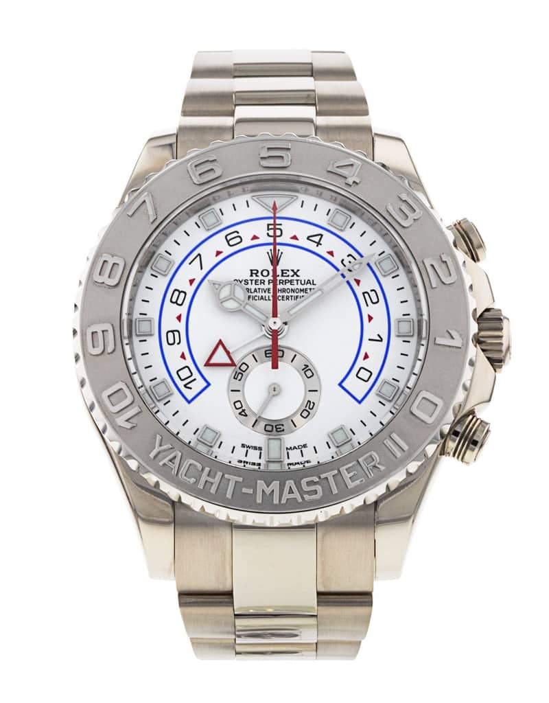 Rolex Yacht-Master 116689, White dial, 44mm White Gold