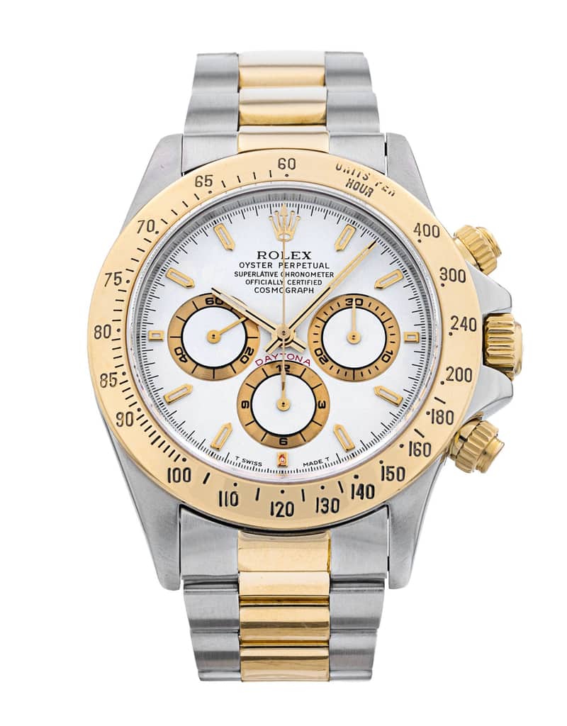 Rolex Cosmograph Daytona 16523, White dial, 40mm Steel & Yellow Gold