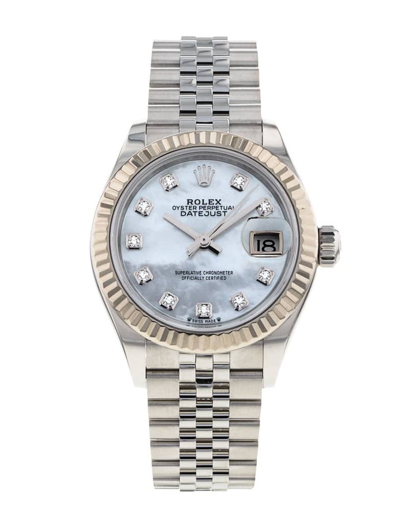 Rolex Lady-Datejust 279174, Mother-of-Pearl dial, 28mm Steel & White Gold