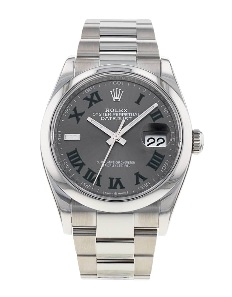 Rolex Datejust 126200, Slate dial, 36mm Oystersteel
