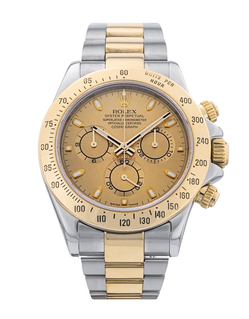 Rolex Cosmograph Daytona 116523, Champagne dial, 40mm Steel & Yellow Gold
