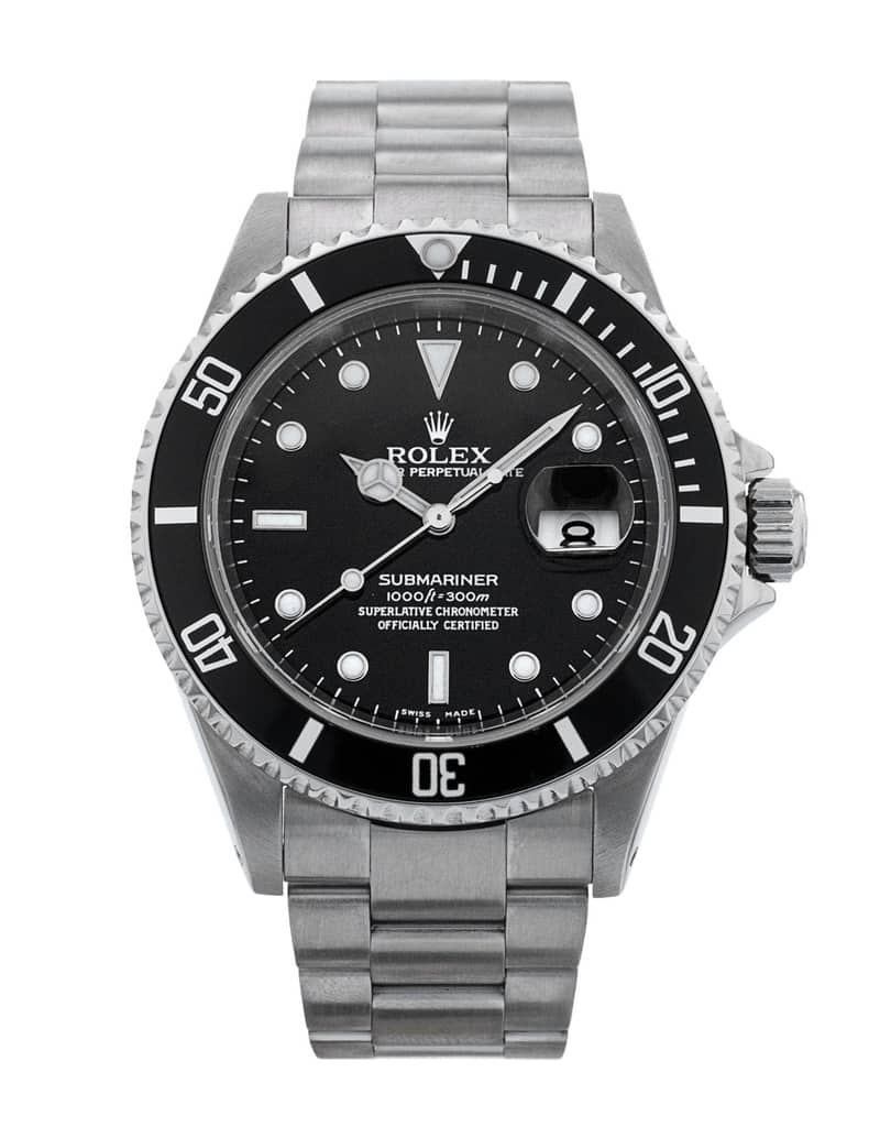 Rolex Submariner 16610, Black dial, 40mm Oystersteel