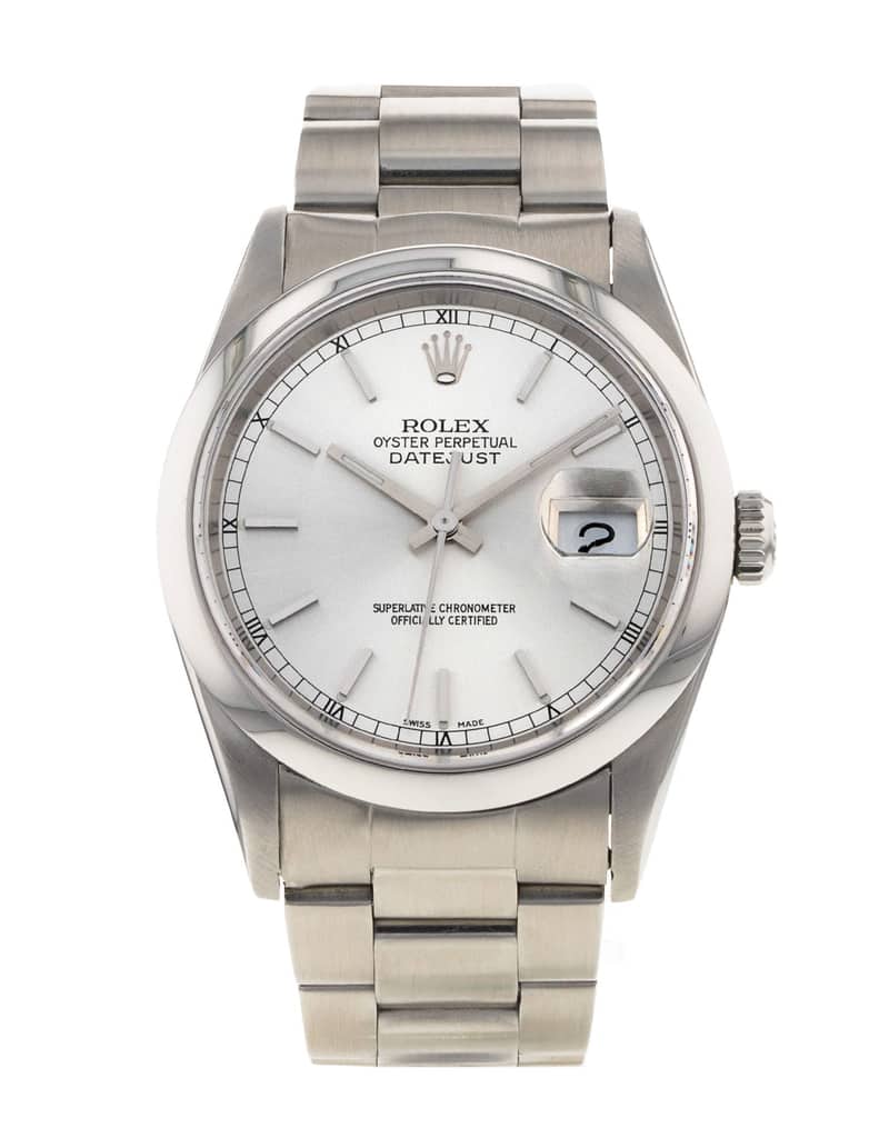 Rolex Datejust 16200, White dial, 36mm Oystersteel