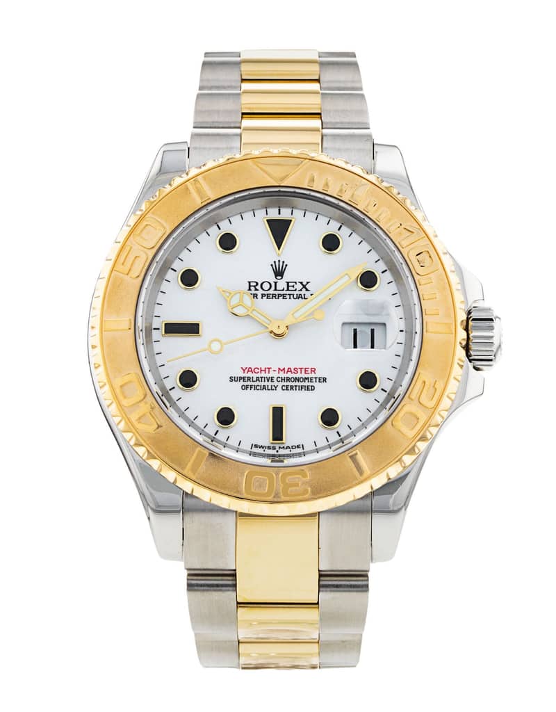 Rolex Yacht-Master 16623, White dial, 40mm Steel & Yellow Gold