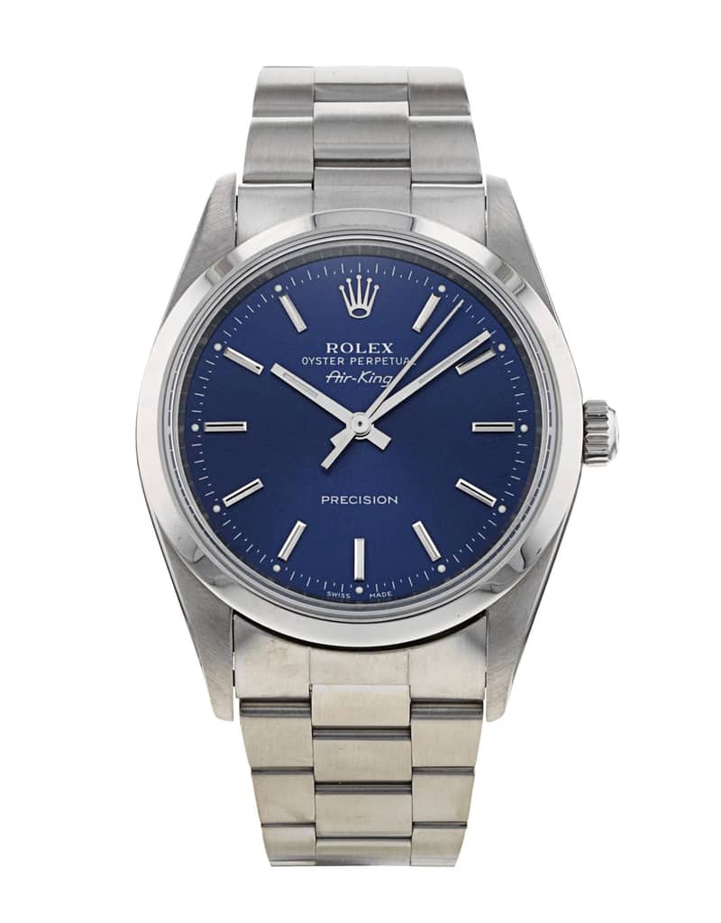 Rolex Air-King 14000M, Blue dial, 34mm Oystersteel