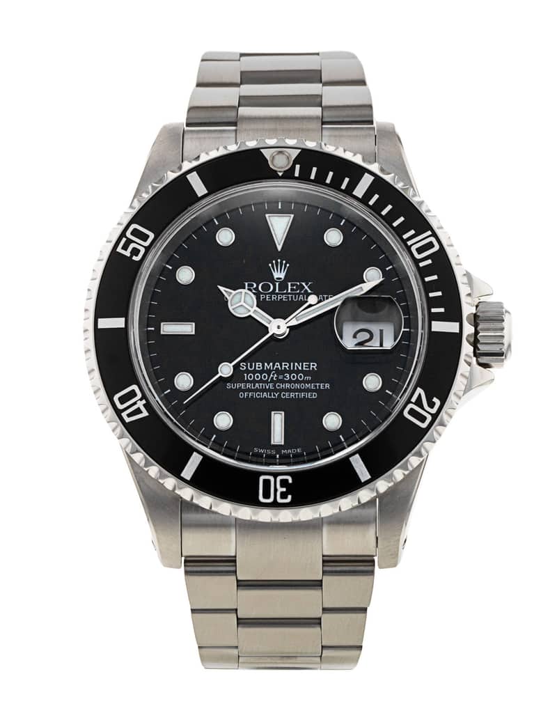 Rolex Submariner 16610, Black dial, 40mm Oystersteel