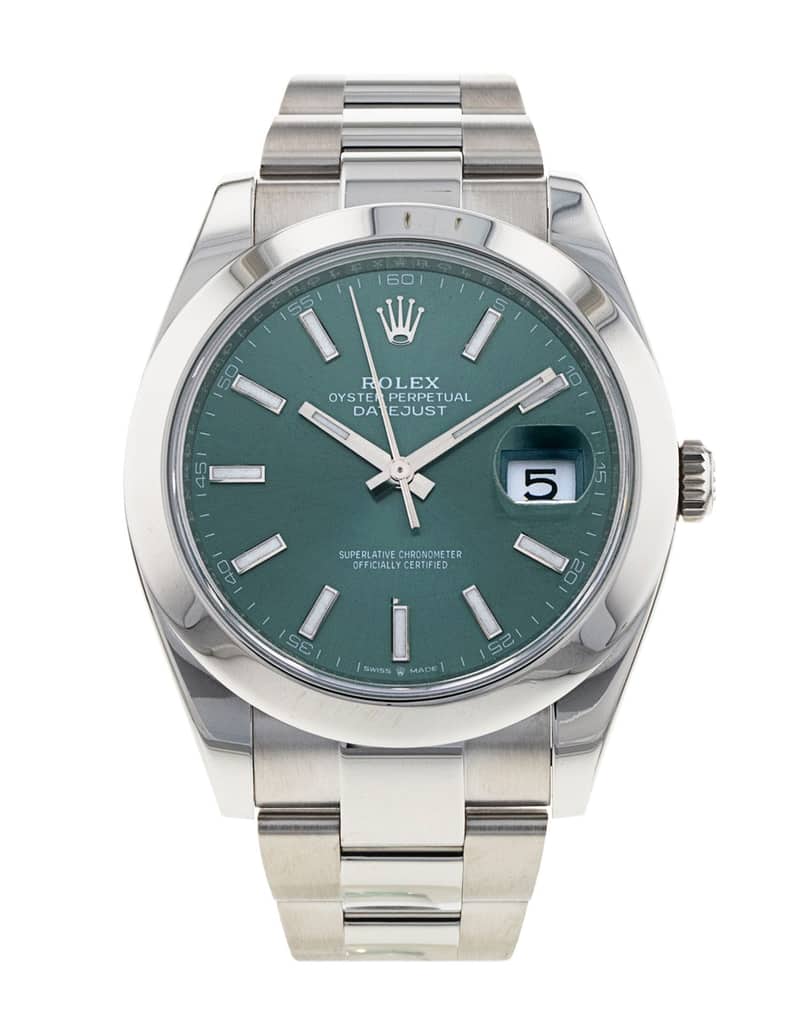 Rolex Datejust 126300, Green dial, 41mm Oystersteel