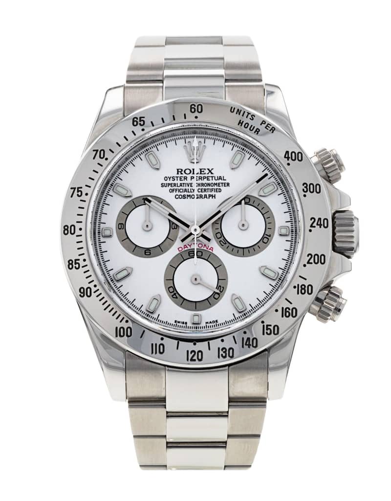Rolex Cosmograph Daytona 116520, White dial, 40mm Oystersteel