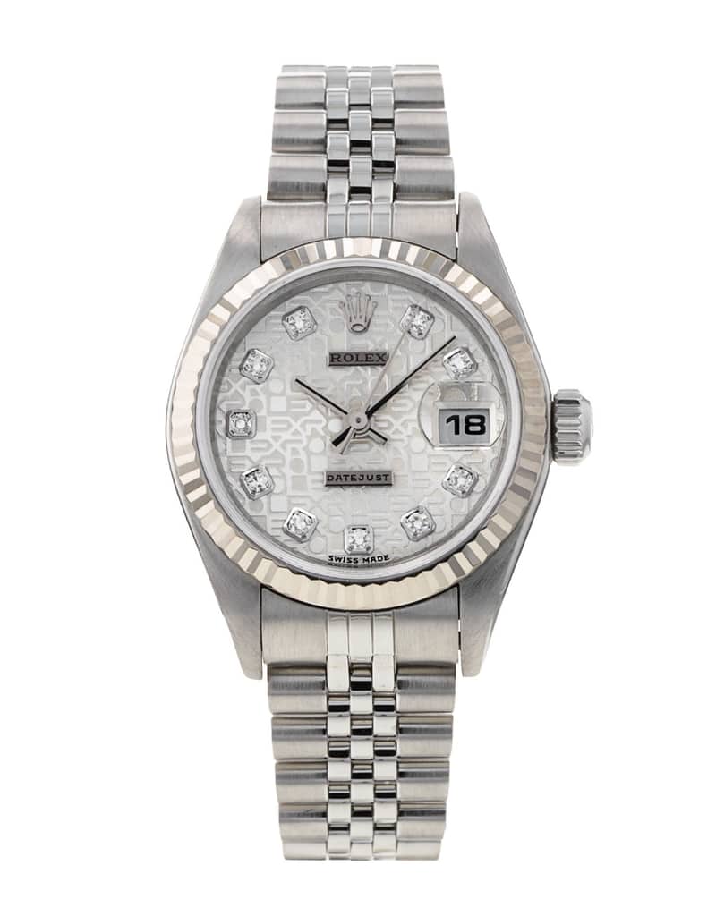 Rolex Lady-Datejust 79174, White dial, 26mm Steel & White Gold