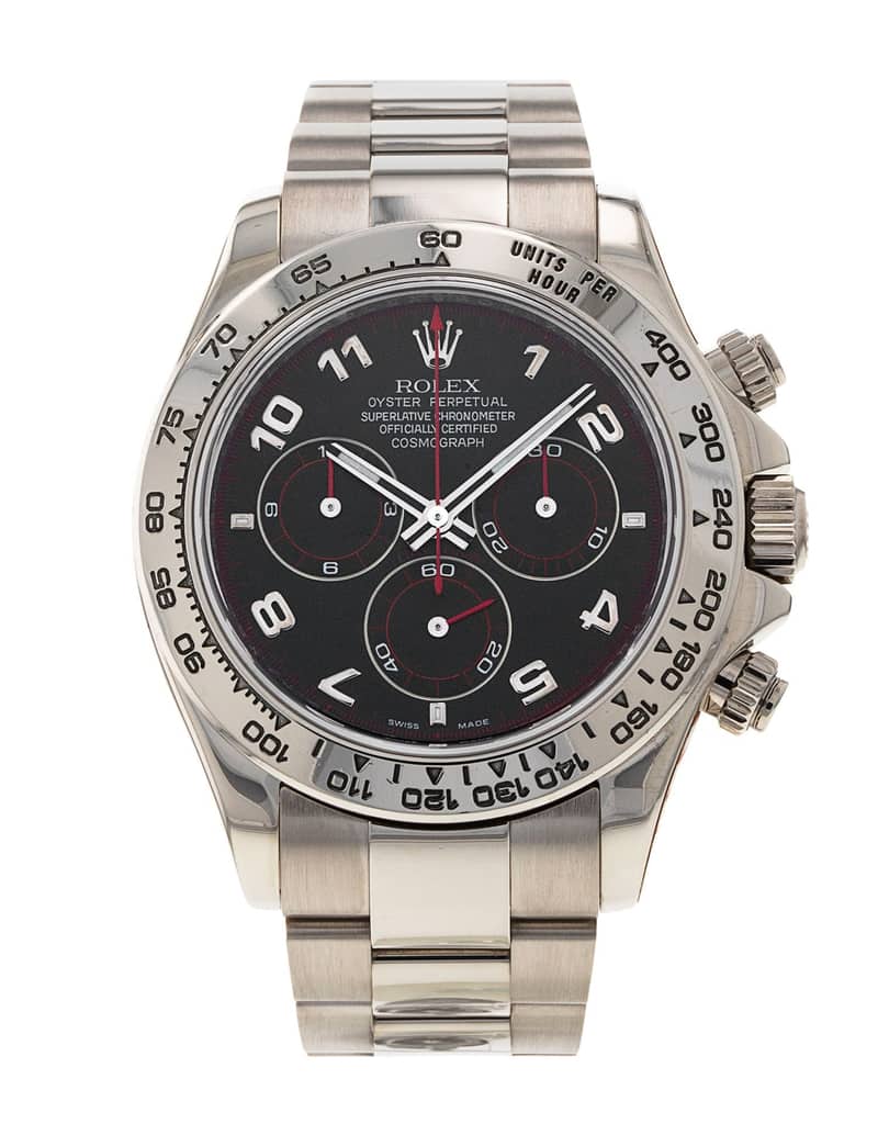 Rolex Cosmograph Daytona 116509, Black dial, 40mm White Gold