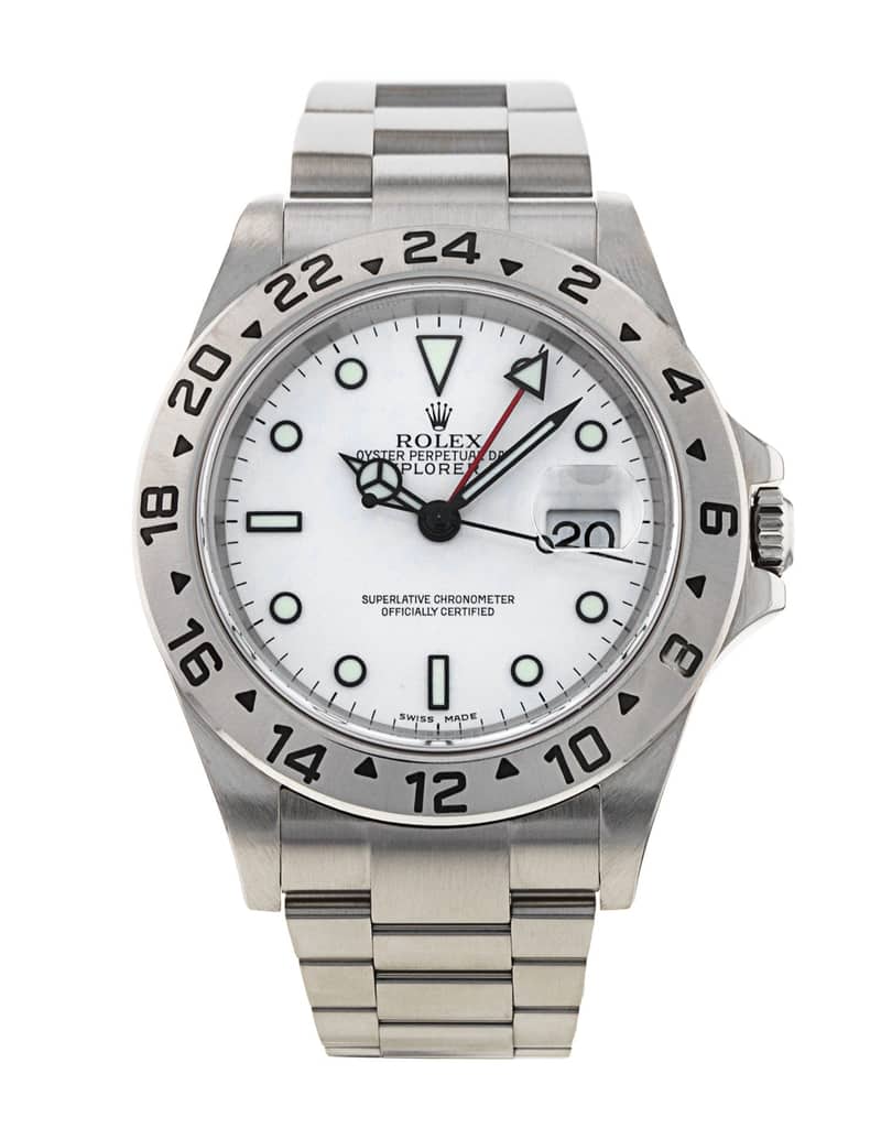 Rolex Explorer II 16570, White dial, 40mm Oystersteel