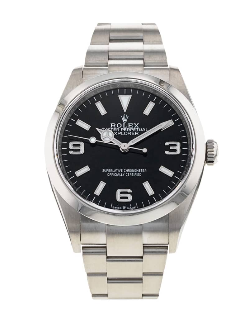 Rolex Explorer 124270, Black dial, 36mm Oystersteel