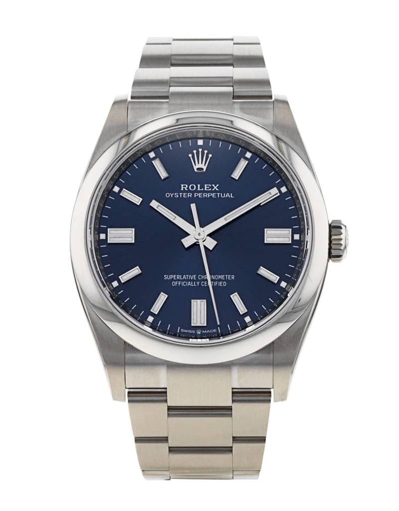 Rolex Oyster Perpetual 126000, Blue dial, 36mm Oystersteel