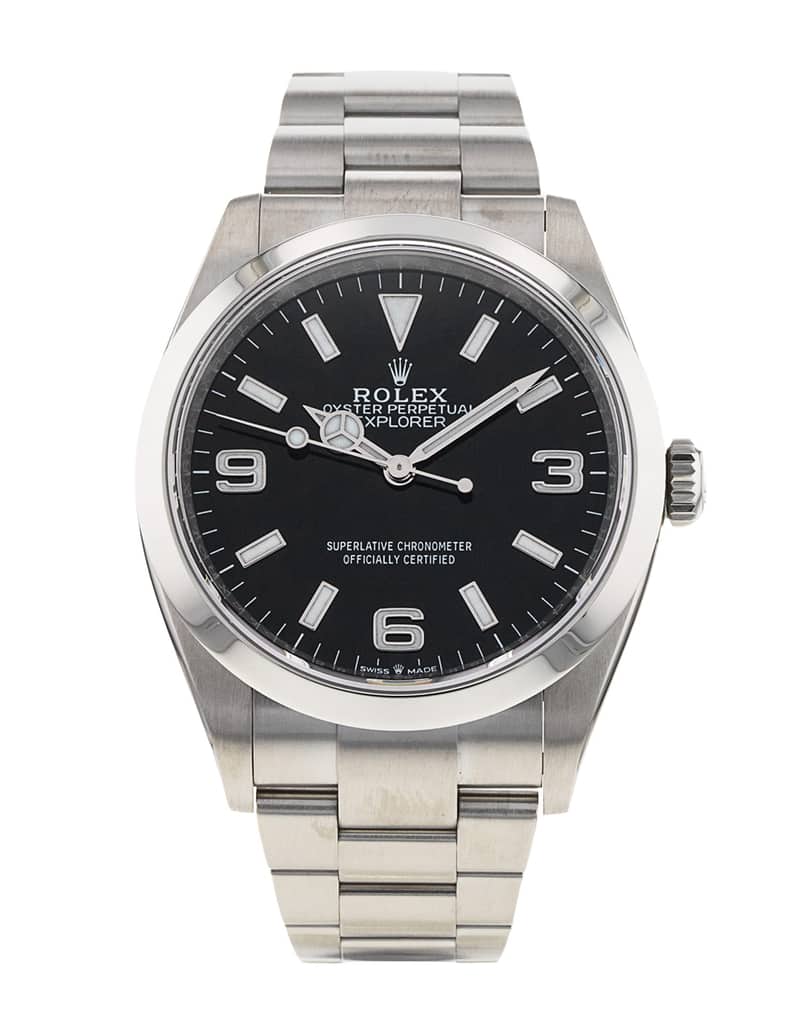 Rolex Explorer 124270, Black dial, 36mm Oystersteel