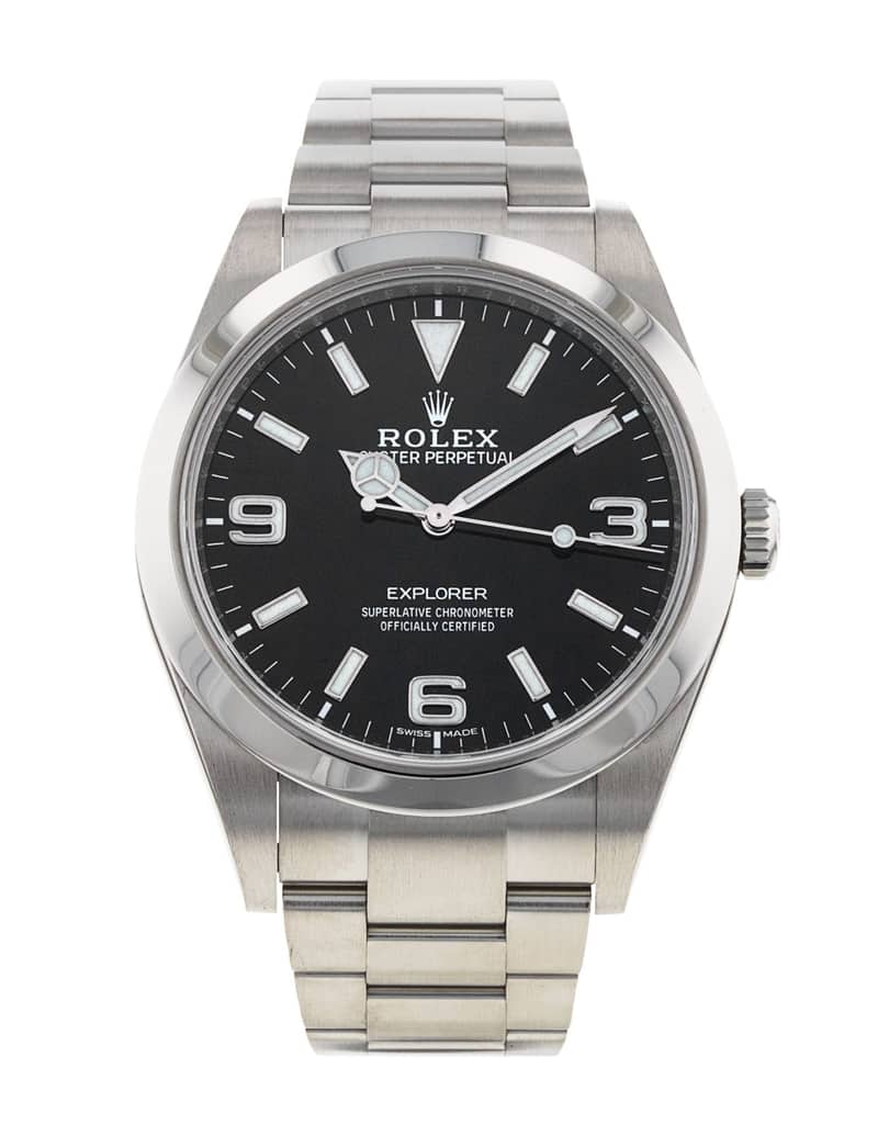 Rolex Explorer 214270, Black dial, 39mm Oystersteel