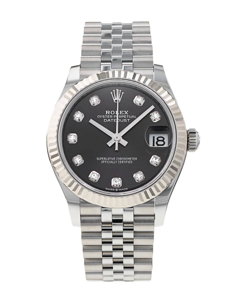 Rolex Lady-Datejust 278274, Slate dial, 31mm Steel & White Gold