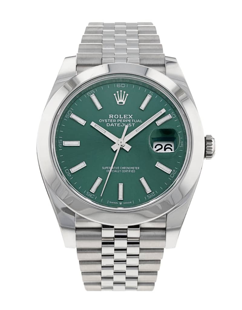Rolex Datejust 126300, Green dial, 41mm Oystersteel