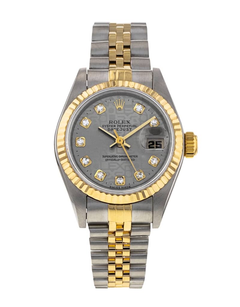 Rolex Lady-Datejust 69173, Silver dial, 26mm Steel & Yellow Gold