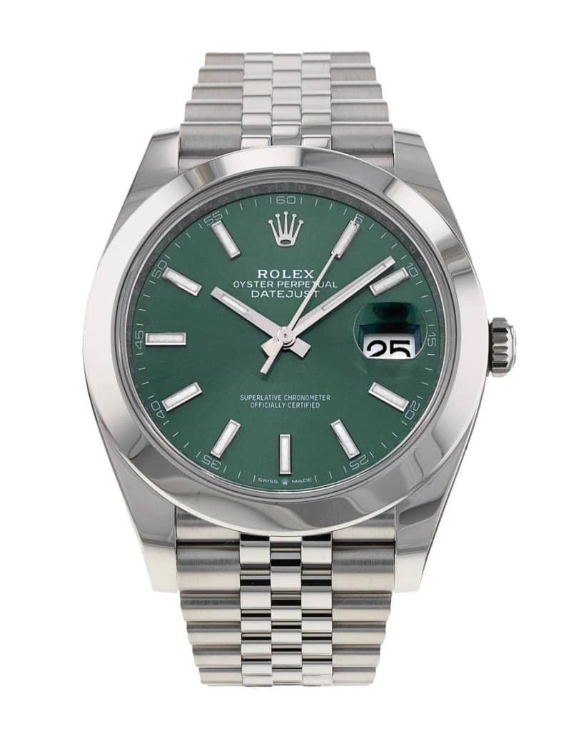 Rolex Datejust 126300, Green dial, 41mm Oystersteel