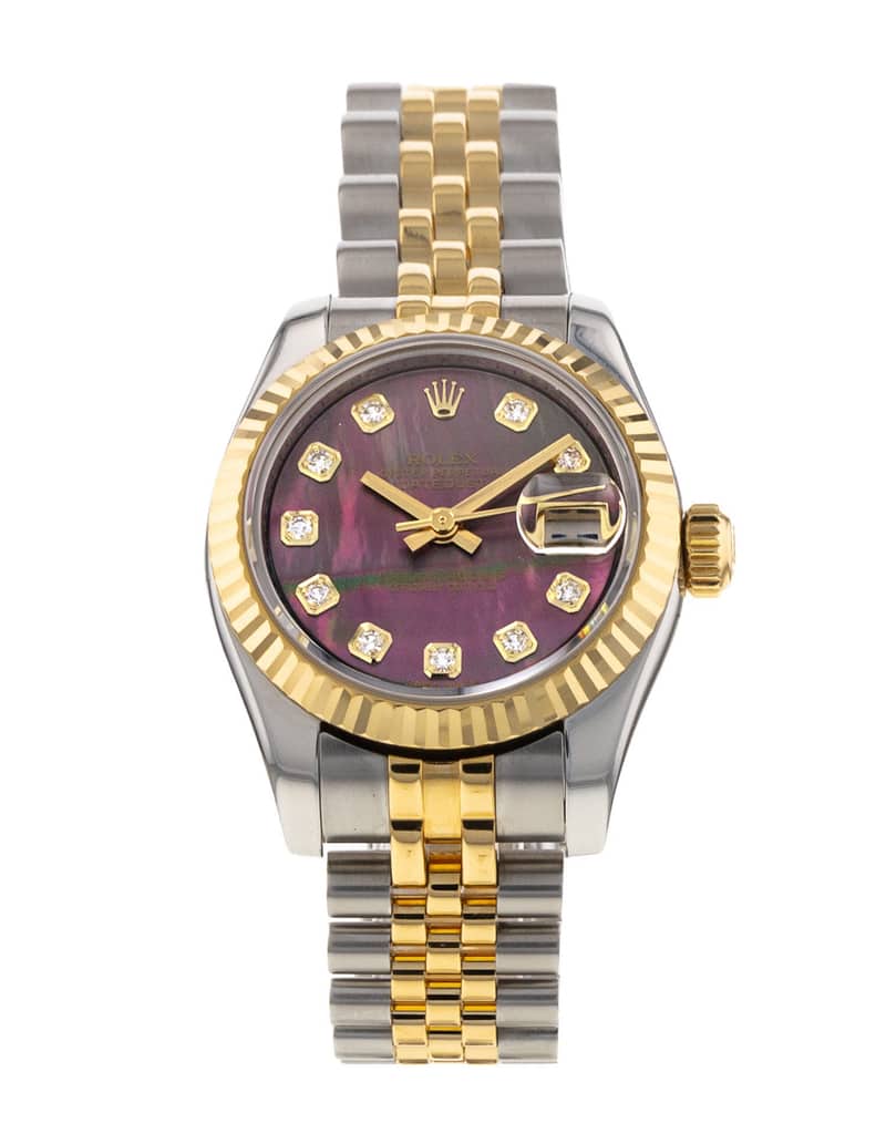 Rolex Lady-Datejust 179173, Mother-of-Pearl dial, 26mm Steel & Yellow Gold